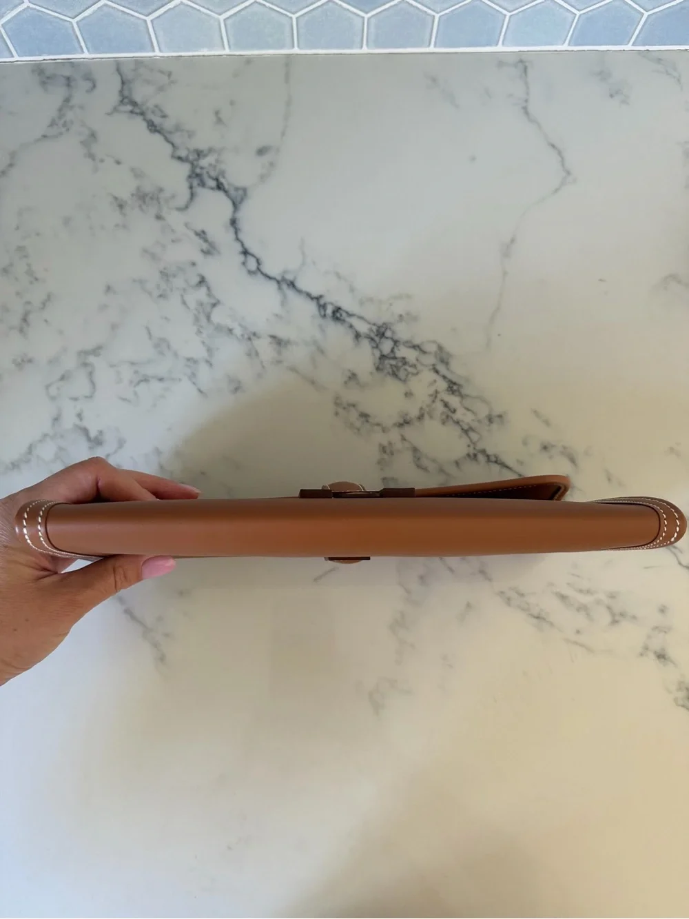 Hermes Brown Constance Long Wallet Clutch